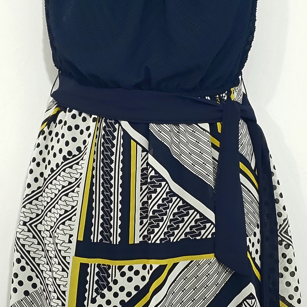AB Studio Hanky Hem Sleeveless Summer Dress Large - Picture 4 of 5